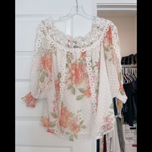 Vici Collection Las Flores Blouse